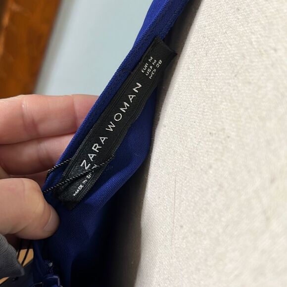 Zara Woman Princess Seams Sleeveless V Back Mini Dress Size Medium NWT - Picture 7 of 11